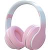 Usoun Cuffie Wireless Over-Ear, Cuffie per Bambini Bluetooth Senza Fili, cuffie bambini con Microfono, HiFi Stereo, Cuffie Wireless e Cablate, Micro SD/TF per Bambini/bambino/Adulti/Telefono/PC(Rosa)