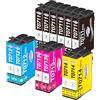 paeolos Cartucce T0715 Multipack Compatibile con Epson T0711 T0712 T0713 T0714 per Epson Stylus SX100 SX110 SX200 SX210 SX215 SX218 SX400 SX405 SX410 SX510w DX4000 DX4400 DX7400 DX8400 DX9400F BX300F
