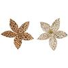 Kaemingk Stella di Natale Animalier C/glitter Clip 2 Assortimenti Diam 20x6h cm