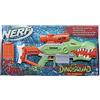 Nerf Hasbro Nerf DinoSquad Rex-Rampage, Blaster motorizzato con caricatore da 10 dardi, 20 dardi Nerf, supporto per 10 dardi e design a forma di T-Rex, Multicolore