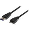 Deltaco Cavo USB 3.0 DELTACO, spina tipo A - spina tipo Micro B, 1 m, nero