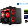 CSL-Computer PC da gioco, Intel Core Ultra 5 245KF, 4200 MHz, GeForce RTX 5070, 32 GB di RAM DDR5, 2000 GB di SSD M.2, Windows 11 Home, USB 3.2 | M11930H