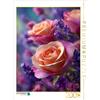 CALVENDO Puzzle Rose e lavanda in armoniosa fioritura | 2000 Pezzi Puzzle 90x67cm Foto puzzle per ore liete