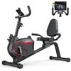 Unbranded Cyclette da casa, smart con Bluetooth e sistema magnetico, cyclette da indoor con resistenza regolabile fino a 136 kg, display LCD e sella regolabile per allenamento cardio