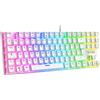 Selius Tastiera da gaming meccanica TKL - Interruttori rossi - USB-A cablata - Design compatto