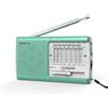 Selius Radio portatile in stile retrò, con sintonizzatore FM/AM/SW, alimentata a batterie, ideale per l'uso domestico e per il campeggio