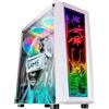 Selius Case per PC da gaming Witte ATX con doppio pannello in vetro temperato e illuminazione ARGB a 12 modalità