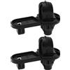 Merkloos Supporto di fissaggio Durevole - 2x Clip di supporto motore - Compatibile con Qashqai J11E 2014-2021 - NV200 2010-2018 - Nero - Plastica - Clip di supporto motore