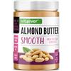 vit4ever Burro di Mandorle naturale liscio 1 kg | 100% Mandorle sbollentate - Alto Contenuto Proteico - Cremoso senza sale, olio o grasso di palma