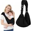 AYESY Marsupio Neonato 3-24 Mesi,Marsupio Neonato Regolabile con fibbia,Ergonomico,Marsupios Laterale,Facile da Indossare,Marsupios Bambino Fino a 20 Kg,Tripla protezione,per Dormire Viaggi