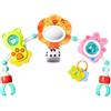 Orzbow Gioco Passeggino Neonato, 6-in-1 Arco Giochi Passeggino Neonati con Giochi Sensoriali per Neonati, Mobile per Culla, Seggiolino Auto & Bouncer per 0-12 Mesi, Leone