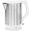 Bomann Bollitore elettrico - Bollitore elettrico - Bollitore in acciaio - Bomann WKS 3002 CB Bollitore 1,5 litri Acciaio inox/Bianco - Base ruotabile a 360° - Spegnimento automatico