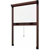 EFFE ZANZARIERA A RULLO FINESTRA VERTICALE 140X170CM, COLORE MARRONE