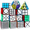 NONE QIYI Velocità Cubo Magico 3x3x3 4x4x4 5x5x5 Puzzle Nero Adesivi Cubo Magico Educazione Apprendimento Cubo Magico Giocattoli Per I Bambini Bambini