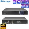 Techage H.265 Ultra HD 4K 8MP 36CH IP NVR Smart AI Supporto Rilevamento viso/uomo/movimento Avviso e-mail Supporto Protocollo Onvif P2P