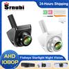 Srnubi 170 ° Fisheye Golden Lens AHD 1920x1080P Telecamera posteriore per auto Full HD Visione notturna Telecamere anteriori per retromarcia per veicoli
