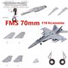 Fms 70mm F18 Hornet Aircraft Set completo di accessori, tra cui fusoliera, ali principali, adesivi per carrello di atterraggio, coda verticale,