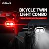 CYCLAMI CY300T Cycling Bicycle Front Rear Light Set USB Charge Headlight Light MTB Waterproof Taillight LED Lantern Bike Parts