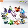 Blokees Pokemon Pikachu Mewtwo Eevee Charmander Charizard Greninja Meowscarada Ceruledge Personaggi dei Cartoni Animati Giocattoli da Costruzione