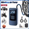CENRR Compressore d'aria elettrico per gonfiaggio pneumatici wireless per pompa d'aria per auto portatile con display digitale LCD per palla da bicicletta per motociclette per auto
