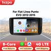 HIZPO Autoradio Hizpo 9' per Fiat Linea Punto EVO 2012-2015, Lettore Multimediale Video, CarPlay Wireless, Android Auto, Senza DVD 2 Din, 4G