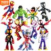 Blokees originale L'incredibile Spider-Man Miles Morales Gwen Black Panther Action Figure Blind Box Anime Model Doll Regali giocattolo per bambini
