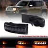 iJDM 2 pz Per Jeep Renegade Arrow Dinamico LED Indicatori di direzione Sequenziale Lampeggiante Specchio lampeggiante Luce 2015-2022