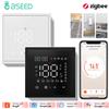 BSEED Zigbee Riscaldamento a pavimento elettrico Caldaia ad acqua Termostato per ambienti ZigBee Alexa Google App Regolatore di temperatura Telaio in plastica