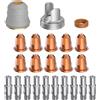 bestarc IPT60 Kit ugelli punta cannello da taglio.030 "0.8mm Ugelli Tappo schermato elettrodo Stand Off Materiali di consumo per taglierina al plasma 23 pezzi