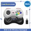 8BitDo per Gega Genesis Mini e Mega Drive Mini M30 2.4G Wireless in bianco e nero Gamepad Controller di gioco wireless