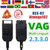 WUIETI 2025 VCDS VAGCOM Interfaccia VCDSCAN HEX V2 Aggiornamento 23.3.3 PER VW Per AUDI Skoda Seat Multi-Lingua Auto Autocom Strumenti di Diagnostica