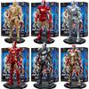 FondJoy Iron Man Tony Stark MK6 MK21 MK42 MK43 War Machine Action Figure da 16 cm, Giocattoli da Collezione, Modelli in PVC, Regali