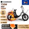 NONE Bicicletta Elettrica ChamRider DT450 con Motore da 750W, Batteria da 50AH, Lunga Autonomia, E-Bike Urbana per Adulti, per Pendolarismo Quotidiano e Consegne in UE