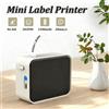 Marklife P15 Mini Stampante di Etichette Portatile, Stampante Termica Senza Inchiostro, Macchina per Stampa di Adesivi Autoadesivi, Etichettatrice per Nomi