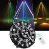 PINCHENGGUANGDIAN Luce da palcoscenico LED RGBW 150W con effetto laser e strobo, controllo DMX512 e telecomando per DJ, discoteche, bar, KTV, Natale