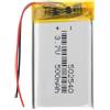 Aleaivy Batteria Li-Po 502540 500mAh 3.7V, Batterie ai Polimeri di Litio 052540 per DVD, MP3/MP4, GPS, Luce LED, Registratore, Ricaricabile