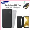 SAMSUNG Cover Smart LED View Originale Samsung Galaxy S22+ S22 Plus con Porta Carte, Custodia Protettiva Antibatterica Genuina