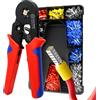 lion rage Kit di Crimpatura HSC8 6-4, Pinza Crimpatrice Autoregolante con Spellafili, Set di Terminali Elettrici con Scatola Portaoggetti