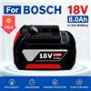 Batteria di ricambio agli ioni di litio da 18V 8.0Ah per utensili cordless, compatibile con Bosch BAT609 BAT609G BAT618 BAT618G