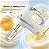 NONE Impastatrice Elettrica Domestica AC 220‑240V WETECH W6315 200W 5 Velocità con Funzione Turbo, Frusta in Acciaio Inox, Ganci per Impastare, Ideale per Montare la Panna, Sbattere le Uova, Preparare