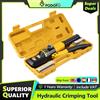 NONE Pinza Idraulica Podofo per Crimpatura Cavi 4-70mm², Utensile a Compressione 10T, Kit Attrezzi Idraulici per Terminali Elettrici e Cavi