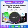 CarlinKit Nuovo Adattatore Wireless CarPlay 4.0 MAX 2026 Dongle Wireless Android Auto 3 in 1 Plug and Play per Sistemi Auto Intelligenti OEM CarPlay Modalità Specchio iPhone/Android USB/USB-C Senza