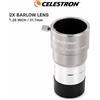 celestron Lente Barlow Celestron Omni 2x, lente ad alta definizione, lente per telescopi astronomici, lente per aumentare l'ingrandimento, accessori professionali per telescopi.