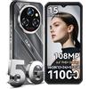 OUKITEL WP62 Smartphone Robusto, 36GB (12+24) RAM Espandibile, 512GB ROM, Android 15, Display FHD+ da 6,6", Batteria Grande da 11000mAh, Fotocamera da 108MP, Ricarica Rapida da 33W, Telefono Cellulare