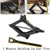 NONE Martinetto a Forbice, Kit Sollevatore Auto Compatto, Capacità 2 Tonnellate/4409 LBS, Altezza di Sollevamento da 105 a 385 mm
