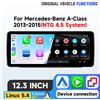 HIZPO CarPlay Wireless Plug and Play per Mercedes Benz Classe A CLA GLA W176 C117 X117 X156 NTG4.5 con Android Auto AirPlay Navigazione Stereo GPS Audio Lettore CD Originale Controllo Manopola iDrive SWC