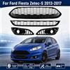 NONE Griglia Paraurti Anteriore per Ford Fiesta Zetec-S 2013-2017, Design JA8, Griglia Anteriore Modificata ST, Set Griglie Superiori e Inferiori da Corsa per Cofano