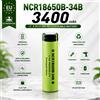 Makita Batteria al litio NCR 18650 34B 3400mAh 3.7V 10A ricaricabile Li-ion a polo piatto ad alta capacità per torce, illuminazione LED, dispositivi elettronici portatili, consegna rapida dal magazzino in