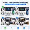 AUTOTOP Lettore Multimediale per Auto da 7" per Fiat 500 500C 2007-2019, CarPlay Wireless e Android Auto, Stereo per Auto con Schermo Touch Capacitivo, Navigazione GPS per Telefono, AirPlay AutoLink,