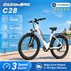 ZAZAWORK C28 Bicicletta Elettrica a Lungo Raggio 29 Pollici, Motore 250W, Batteria 36V 20Ah, Fino a 120km di Autonomia, Bici Elettrica da Città per Adulti, 7 Velocità, Freni a Disco Meccanici,